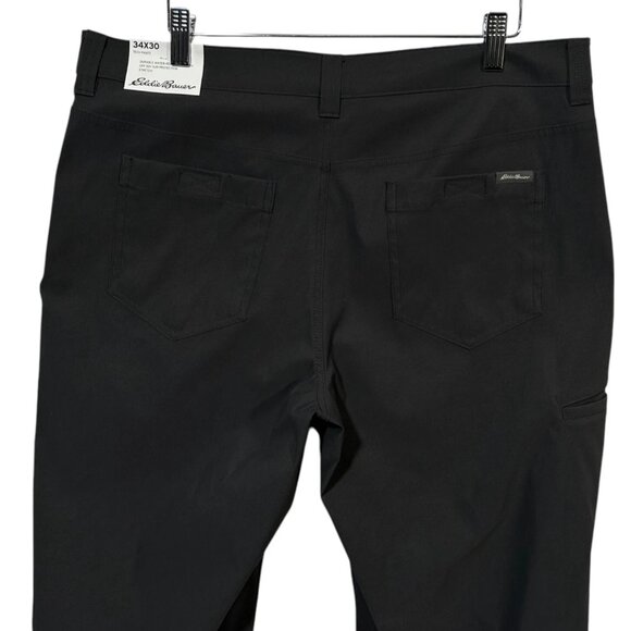 Eddie Bauer Men’s Nylon Tech Pants Size 34x30 34X32 Dark Gray Stretch Casual - Picture 4 of 11